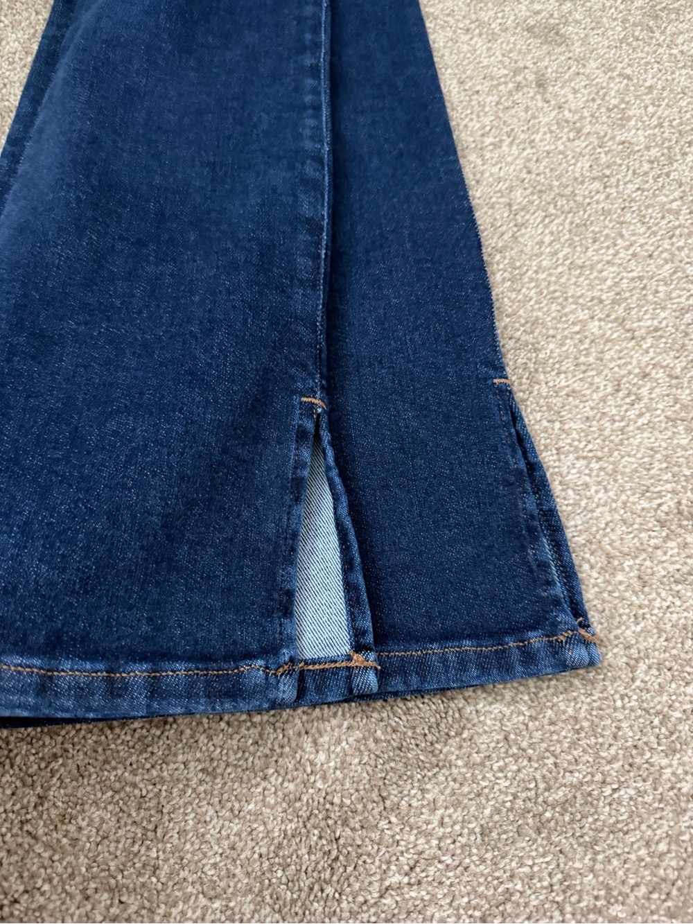 Express Women's Boot Cut Jeans in Dark Blue Denim - Picture 7 of 10